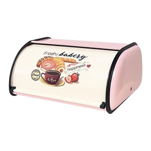 Magideal - Francés, Grandes Regalos Rústicos De Metal Vintage Con Tapa Enrollable, Organizador De Almacenamiento, Soporte Para Cocina, Hogar, Bagels,