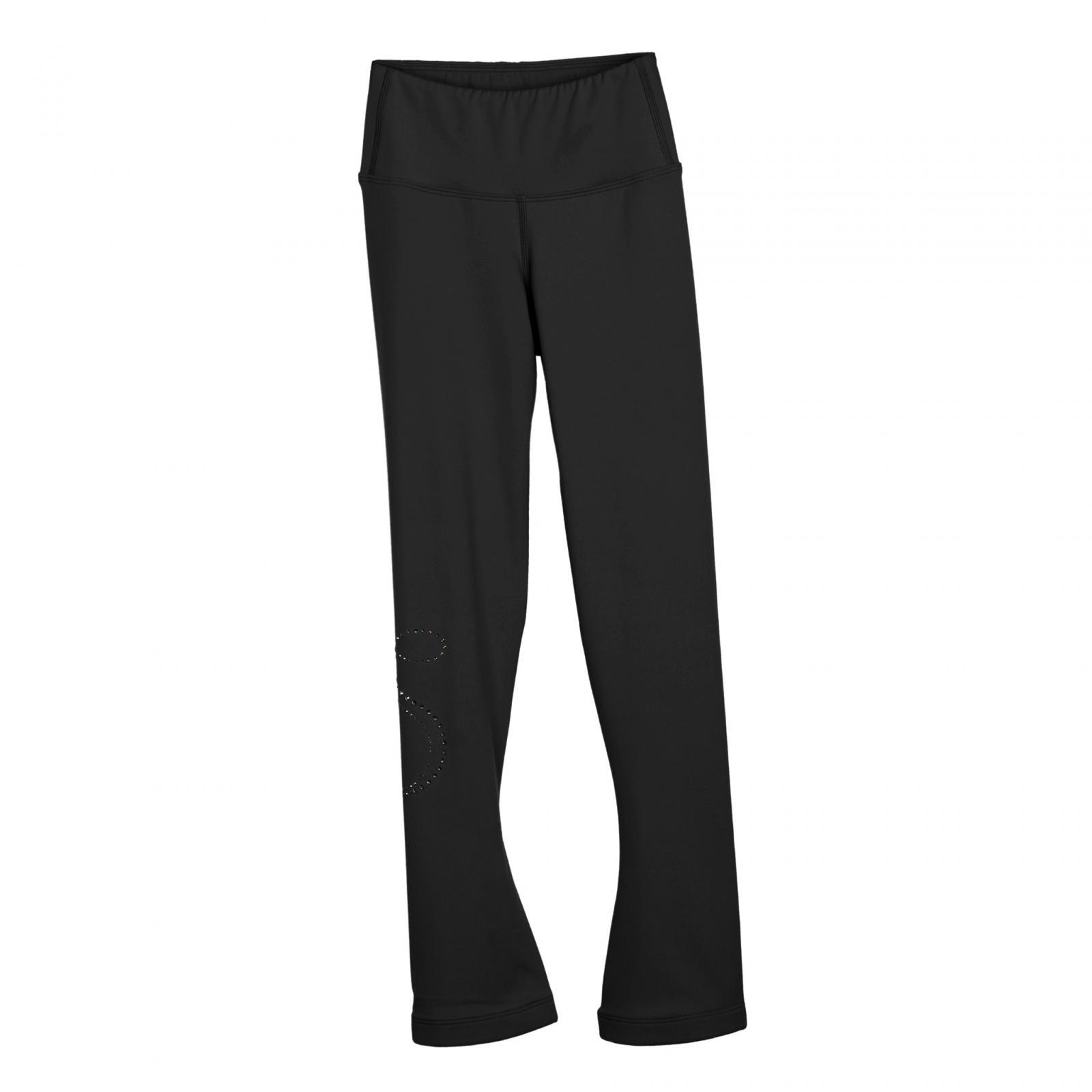 Bothyi - Pantalones De Patinaje Sobre Hielo Para Niñas, Forro Polar, Pantalones De Práctica De Patinaje Sobre Hielo, Ropa De Entrenamiento Xs Negro