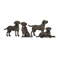 Rienda Libre Graphics - Decomural Black Labrador Retriever Standing Ws-80068