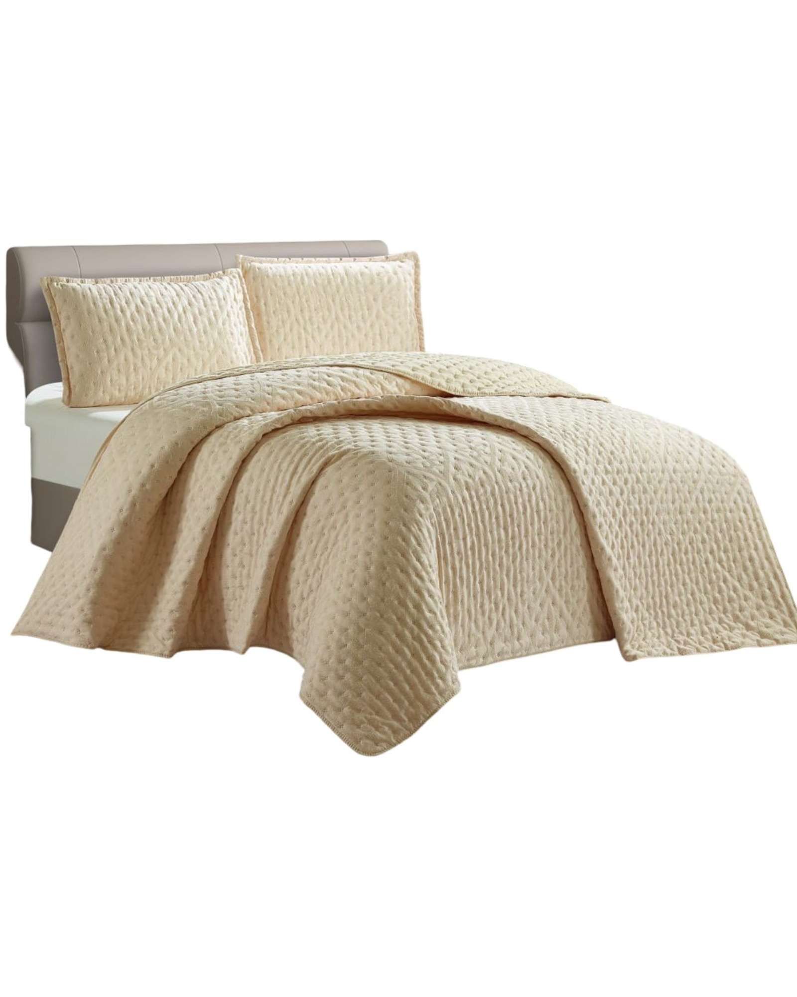Tengfei - Quilt 2 Plazas De Lujo Extra Suave Con Relieves De Tufting