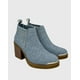 thumbnail image 4 of Botin para mujer elasticado con taco Azul, 4 of 4