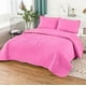 thumbnail image 3 of Cubrecama quilt 2 plazas liso color rosa, 3 of 3