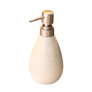 Bothyi - Dispensador De Jabón Con Bomba Cónica, Dispensador De Gel De Baño De 14Oz Para Encimera De Baño, Color Blanco