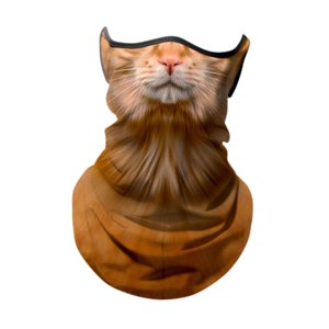Magideal - Bandana Máscara Facial Enfriamiento De Hielo Cuello Polaina Transpirable Cara Cubierta Bufanda Protección Solar Para Mujeres Hombres Actividades Al Ai Gato Amarillo
