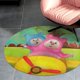 thumbnail image 4 of Billy Bam Bam Alfombra Redonda de Felpa Coral, Antideslizante, No Desprende Pelusas, Lavable y Duradera para Salón, Dormitorio y Habitación de Niños 60cm, 4 of 6