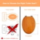 thumbnail image 2 of Asiento de Inodoro Angel Shield Alargado de Madera con Cierre Suave, 2 of 8