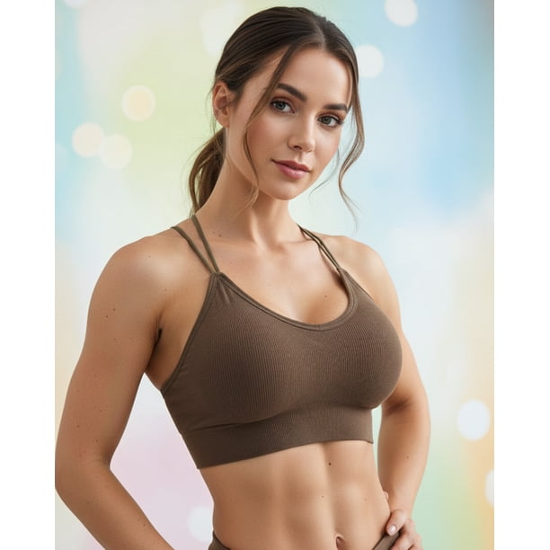 Peto Corto Deportivo Mujer Tiras Cruzadas Fitness