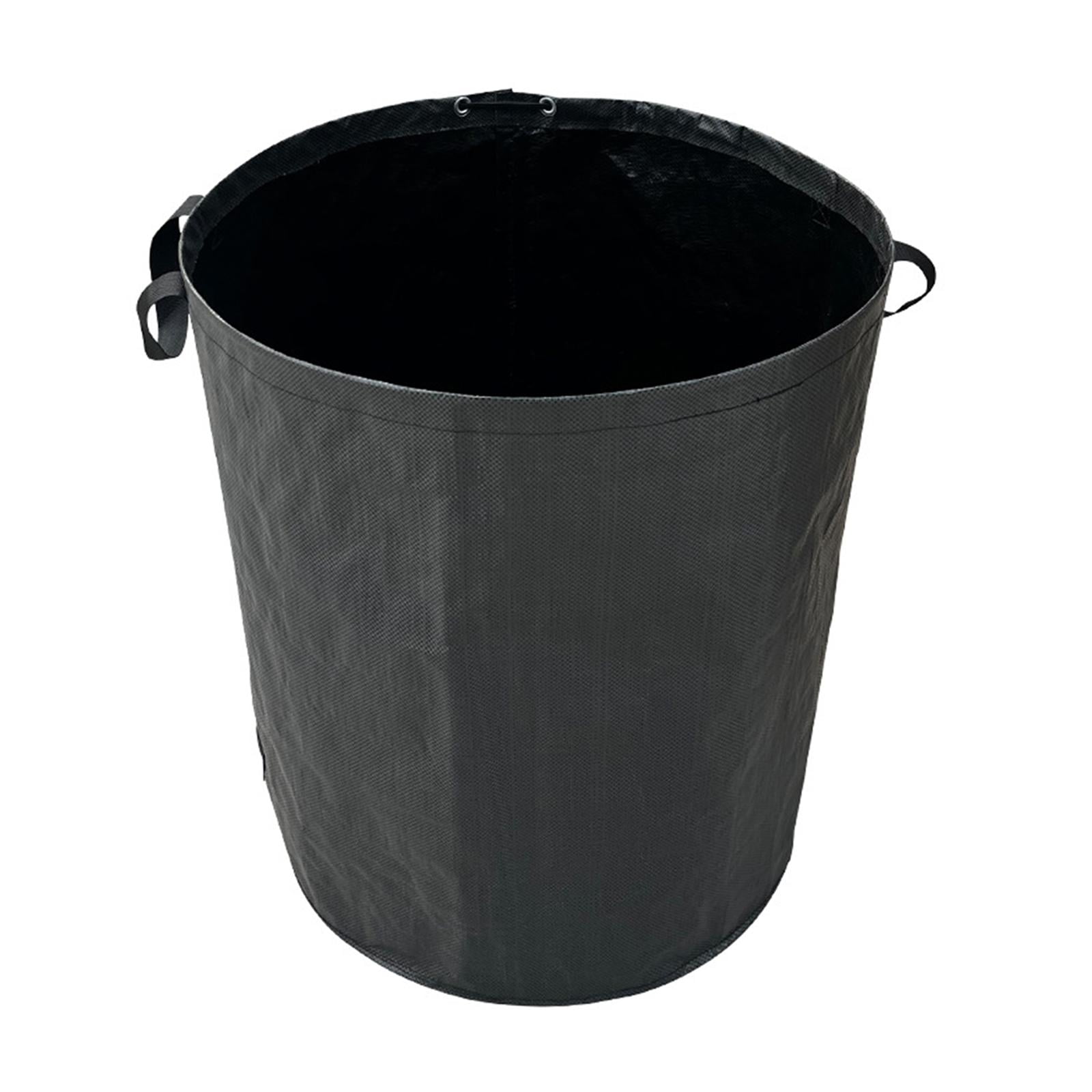 Ioensy - Bolsa Reutilizable Para Hojas De Jardín Con Asas, Bolsa Para Recortes De Hierba, Bolsa De Jardinería, Color Negro, 272l