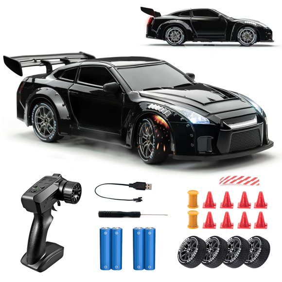 Coche RC de Drift Nowzeth 1/24 Control Remoto Negro