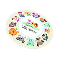 Magideal - Alfombra Para El Área De La Habitación De Los Niños Alfombra Para Niños Alfombra Para Niños Pequeños Alfombra Para Gatear Alfombra Para El Piso Alfomb