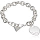 thumbnail image 1 of Brazalete Basic Silver Logo G Con Eslabones En Forma De Corazón De 7 5 Pulgadas, 1 of 3