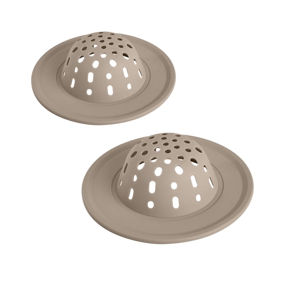 Colador de fregadero de silicona flexible Spectrum, 2 unidades, taupe