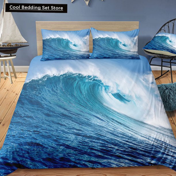 Dream NS Modern Nature Bedding Set Digital Printing Beach Coconut Grove Summer Bedroom Quilt Cover Pillowcase Bedding Kit Bed Sheets