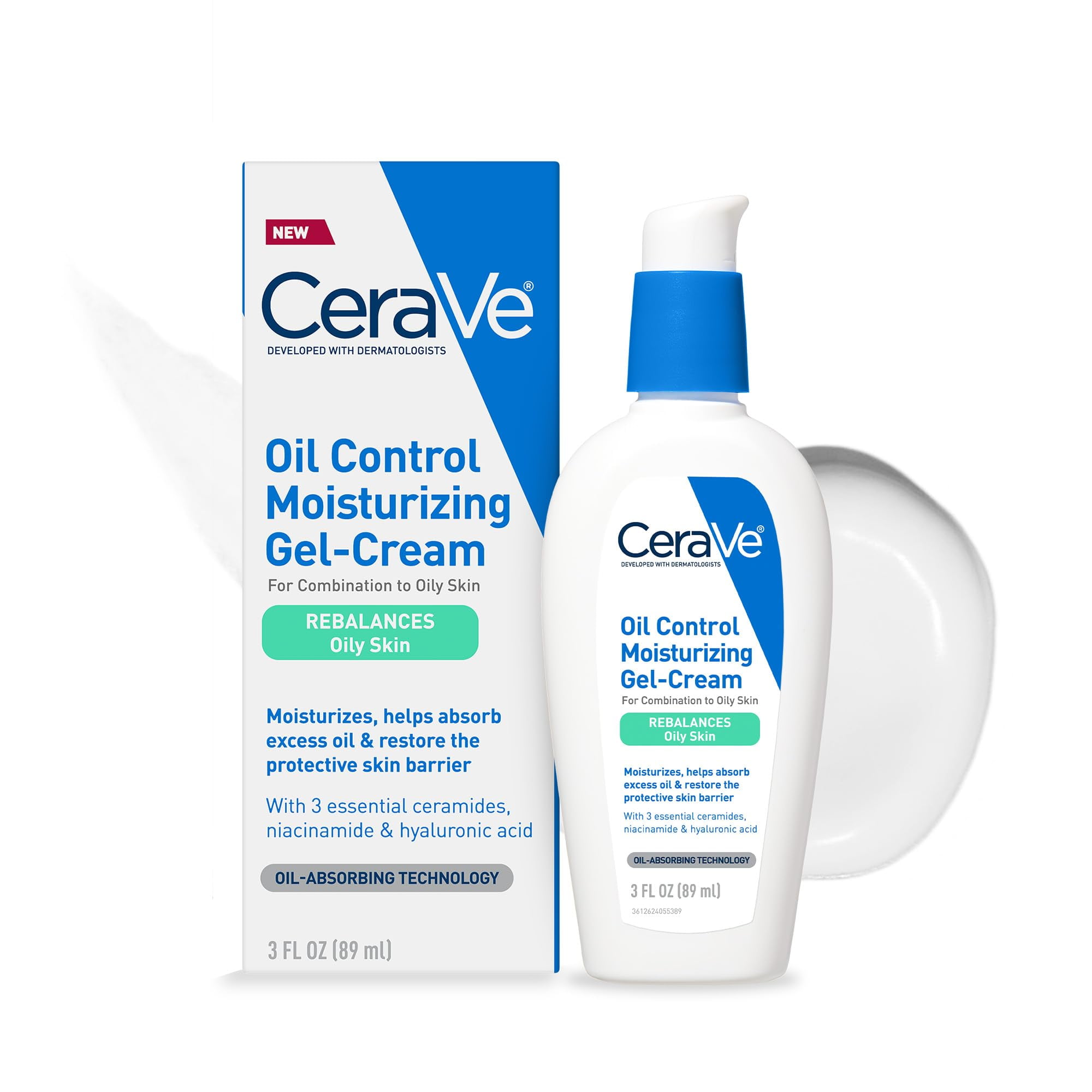 Gel-crema Hidratante Cerave Oil Control Para Piel Grasa, 50 Ml
