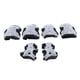 thumbnail image 2 of Kids Skate Scooter Ciclismo Equipo De Protección Rodilla Codo Mano Almohadillas Set Plata, 2 of 5