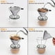 thumbnail image 5 of 1 filtro de café manual de acero inoxidable, reutilizable, cónico., 5 of 6