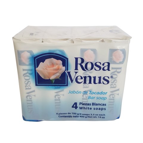 Rosa Venus - Jabón Barra 4X100G Blanco