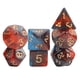 thumbnail image 4 of 7x Dados Poliédricos Juego De Fiesta Juego De Dados Para Juego De Mesa DND Estrella Rojo Oscuro, 4 of 5
