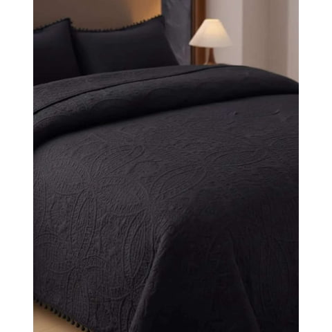 Imac Hogar - Cubrecama Quilt Primavera Verano Con Pompones Plaza Y Media