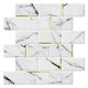thumbnail image 1 of Papel tapiz DECOR WOW 30 cm Mármol blanco con detalles dorados - Pack de 8, 1 of 3