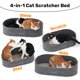 thumbnail image 3 of Cat Scratcher FUKUMARU con forma de sofá, 60 cm, con almohadilla para rascar, 3 of 9