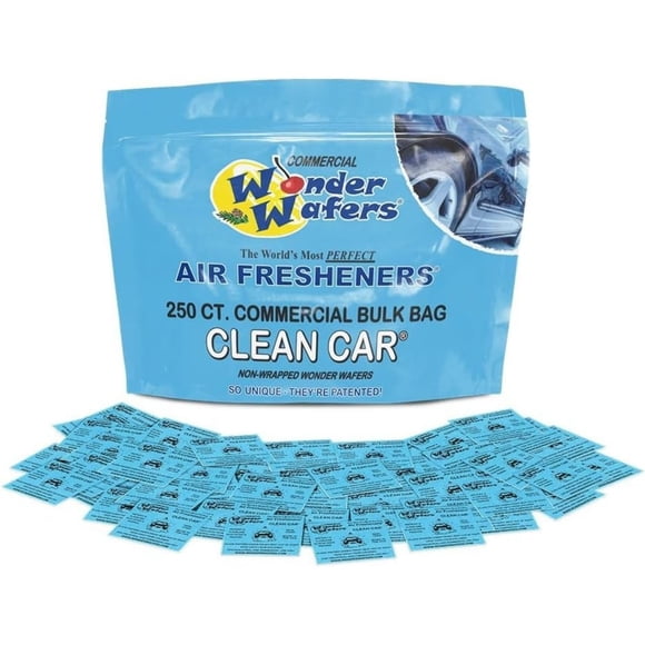 Ambientadores Wonder Wafers Clean Car 250 unidades