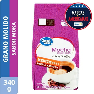 Café De Grano Molido Sabor Moka 340 G Great Value