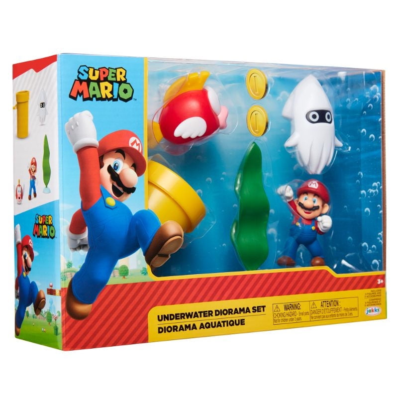 Nintendo - Figura De Acción Mario Underwater Diorama 2.5