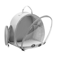 Magideal - Mochila De Viaje Para Mascotas, Jaula Para Pájaros, Bolsa De Transporte Para Mascotas Portátil, Versátil Y Ventilada, Cápsula De Burbujas Para Mascota Gris