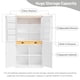 thumbnail image 1 of [Assembly Video Provided]TOPMAX 40.2x20x71.3inch High Freestanding Kitchen Pantry Large Cupboard Storage Cabinet with 2 Drawers, 2 Adjustable Shelves, 8 Door Shelves for Kitchen, Dining Room,White, 1 of 3