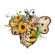 thumbnail image 2 of Guirnalda De Abeja De Girasol, Guirnalda De Primavera Hecha A Mano, Para Colgar En La Puerta De La Chimenea, 2 of 5