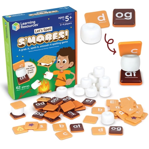Learning Resources - Recursos De Aprendizaje Sobre Juguetes Montessori Let'S Spell S'Mores