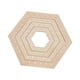 thumbnail image 4 of Telares De Madera Para Tejer, Herramientas Para Decoración De Paredes, Manteles Colgantes, Juego De 4 Piezas Hexagonales, 4 of 5