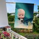 thumbnail image 5 of Bebé Jefe Blanco Niño-bandera de jardín temática. Regalo perfecto para fans, amigos y familiares, ideal para actividades al aire libre y decoración de fiestas.28CM*45CM, 5 of 5