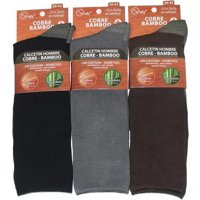 Only Zaza - Calcetín De Bamboo + Cobre Para Hombre - Diabético - Sin Costuras - Docena