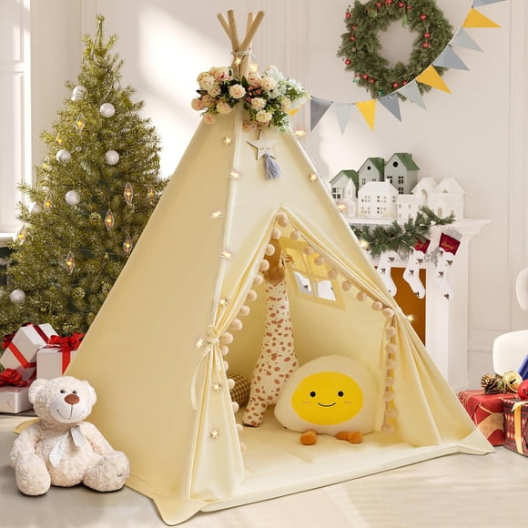 Carpa Tipi WIRHAO 47 x 47 x 52 pulgadas con colchoneta