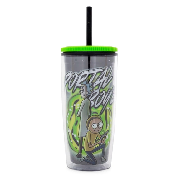 Vaso plateado Buffalo Rick and Morty Portal Boyz de 600 ml