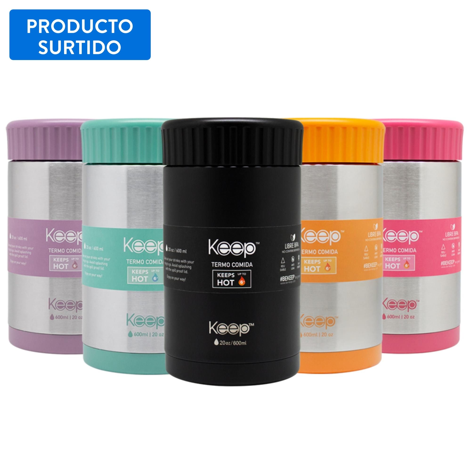 Keep - Termo Comida 600ml 22143327224 Acero Inoxidable Multicolor