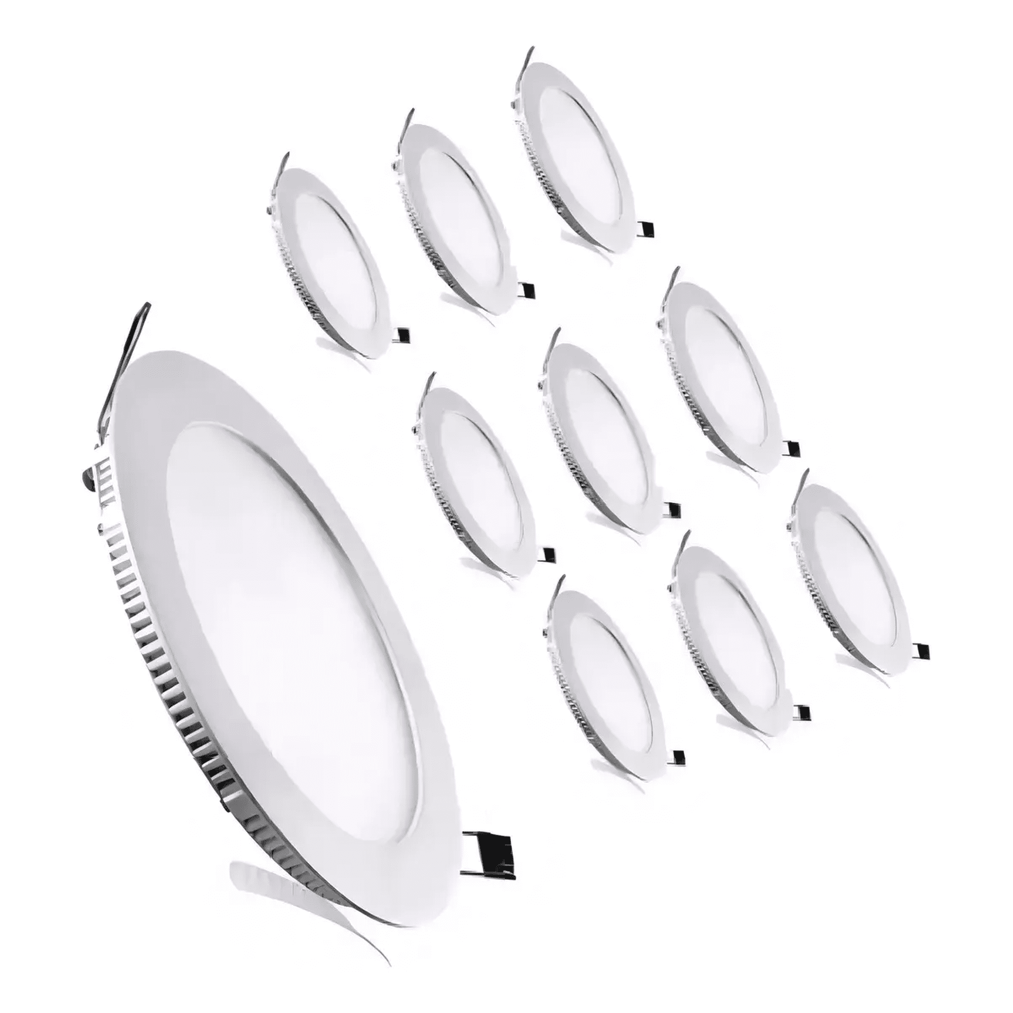 x10 Foco Lampara Panel Led Belug Embutido 18w Fría/cálida/neutra Color Luz Fria