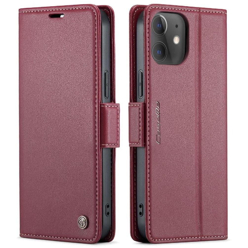 Case Me - Caseme Tipo Cartera Iphone 12 Mini Con Cierre Magnético, Rfid, Tarjetero, Soporte, Carga Inalámbrica