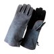 thumbnail image 4 of Guantes de soldadura Pro guantes de protección cuero resistente al calor negro gris, 4 of 5