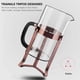 thumbnail image 3 of Cafetera de prensa francesa QUQIYSO 1000 ml de acero inoxidable 304, 3 of 7