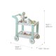 thumbnail image 3 of Carrito de postres Teamson Kids 48 cm Blanco/Verde menta, 3 of 9