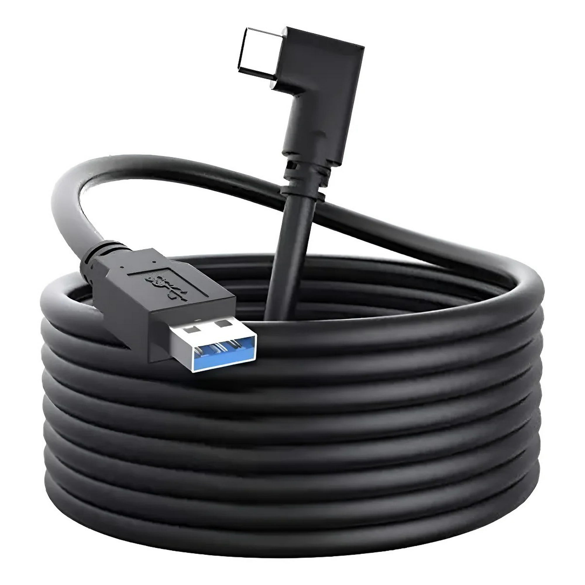 Genérica - 5m Cable Usb Compatible Oculus Link Quest 2 Vr Usb-c A 3.2 5gbps Negro