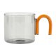 thumbnail image 2 of Taza De Té De Leche Con Asa Resistencia Al Calor Para Oficina Flor Té Cereal Gris, 2 of 5