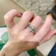 thumbnail image 5 of Anillos de Moissanita de 2.72CTTW para Mujer Juego de Anillos de Compromiso Color D VVS1 Plata Esterlina 925 Juegos de Anillos de Boda Nupciales Joyería Talla 5-9, 5 of 8