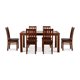 thumbnail image 2 of Comedor Ñuble Vidrio Con 6 Sillas Caramelo - Chocolate, 2 of 14
