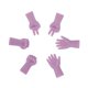 thumbnail image 5 of 6 Uds. Agujas De Tejer Con Cubierta De Punto, Dise?o De "piedra, Tijera Y Papel", Color Morado, 5 of 5