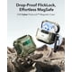 thumbnail image 3 of Funda para AirPods 4 ESR HaloLock a prueba de caídas, color verde militar, 3 of 9