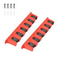 Ioensy - Soporte Para Caña De Pescar Montado En La Pared Para Palos De Hockey Restaurantes Salas De Billar Rojo Horizontal